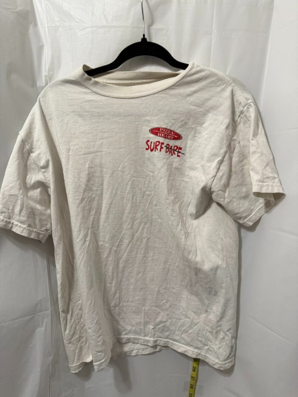 Pizza My Heart Santa Cruz Surf Bear Graphic White T-Shirt M